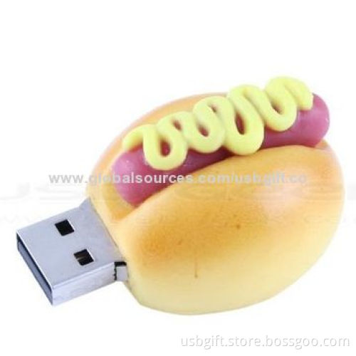 Delicious food USB flash drive, PVC material, 4GB